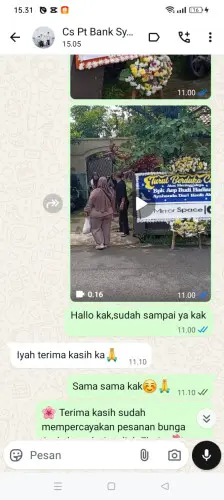 Testimonial Papan Bunga idaman